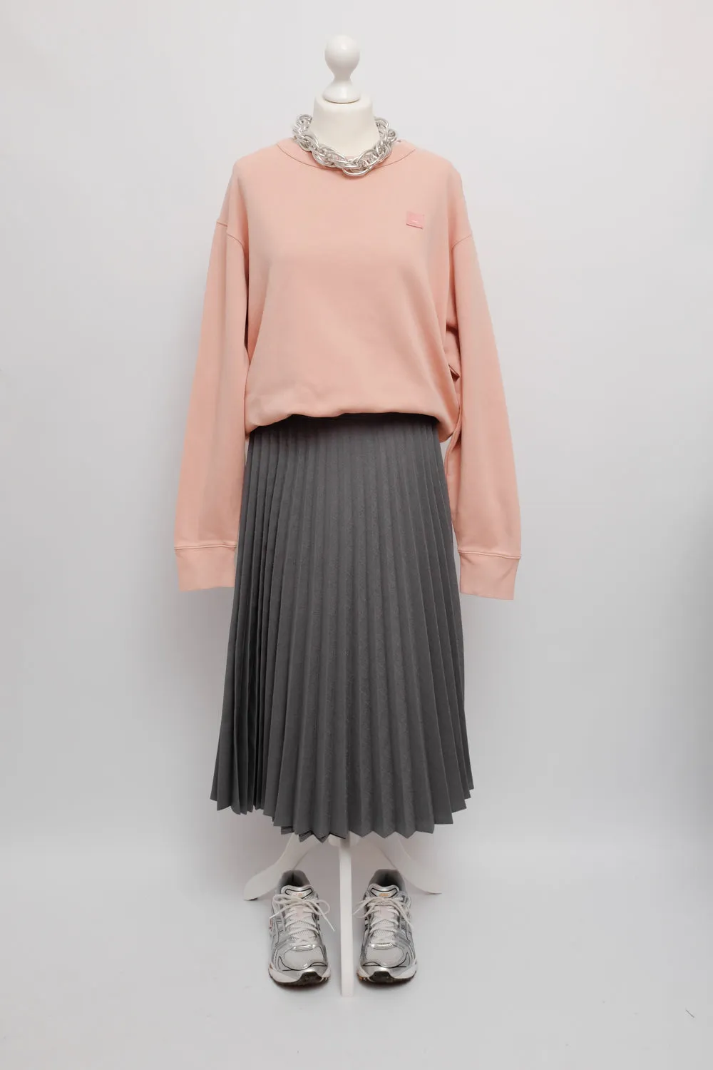 ACNE STUDIOS PALE PINK COTTON SWEATER