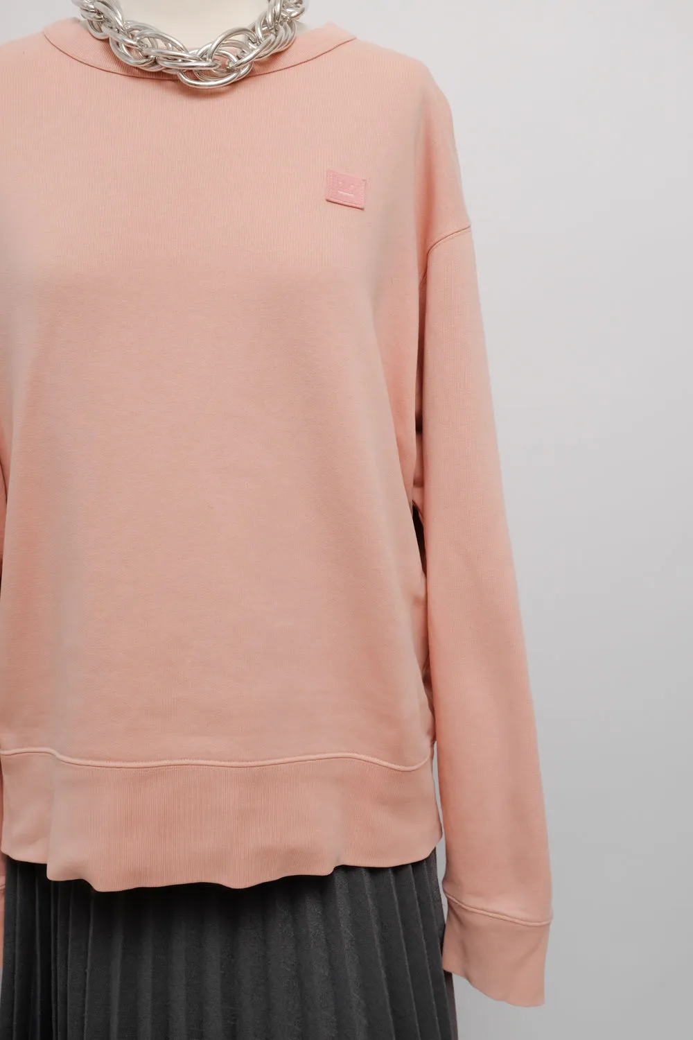 ACNE STUDIOS PALE PINK COTTON SWEATER