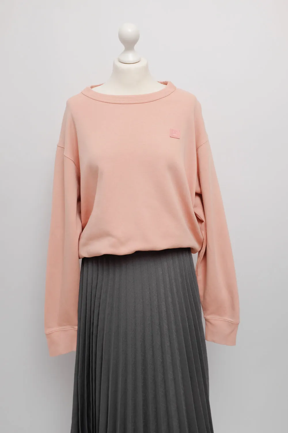 ACNE STUDIOS PALE PINK COTTON SWEATER