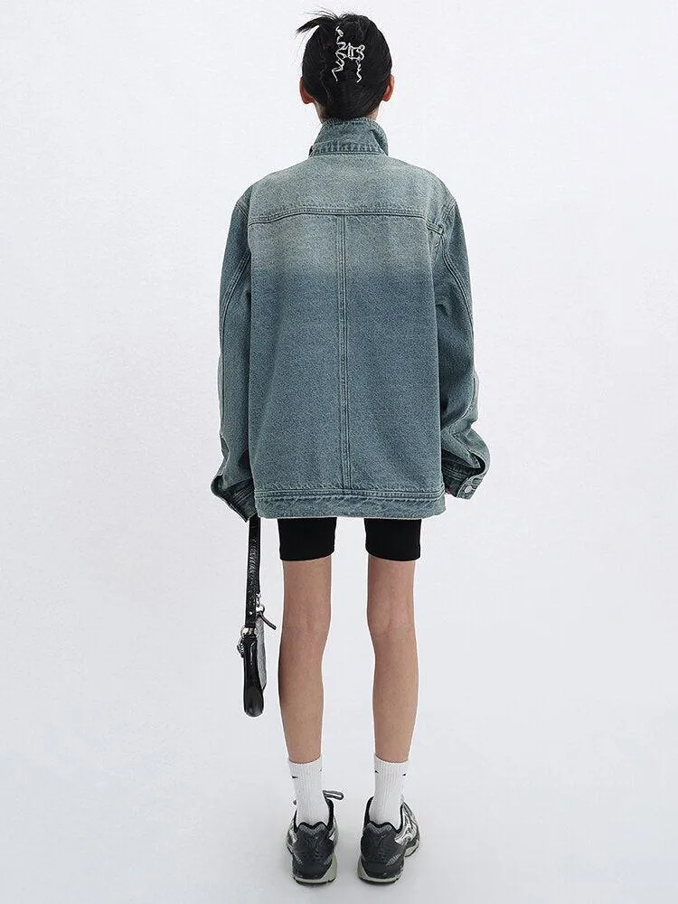 Acubi Asymmetrical Denim Jacket