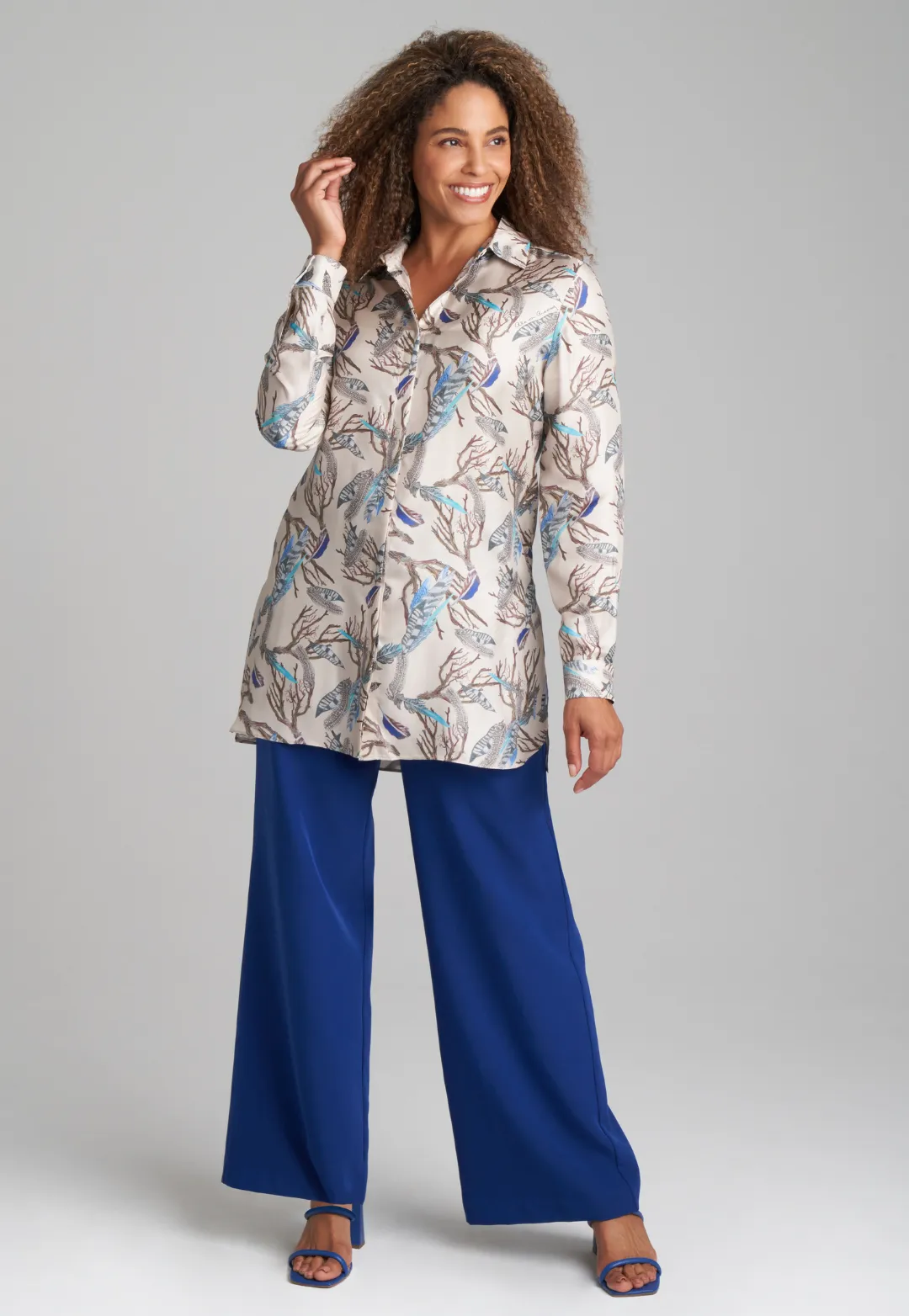 Ala Silk Blouse in Narragansett