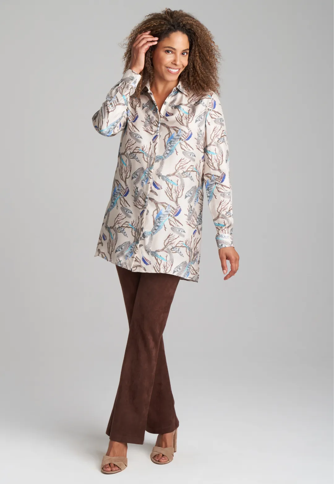 Ala Silk Blouse in Narragansett