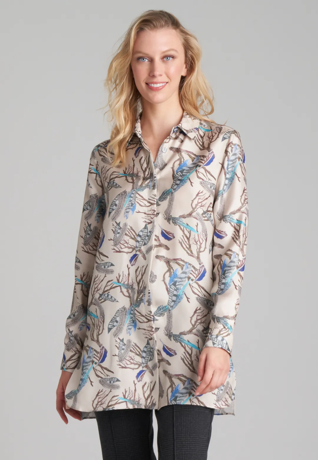 Ala Silk Blouse in Narragansett