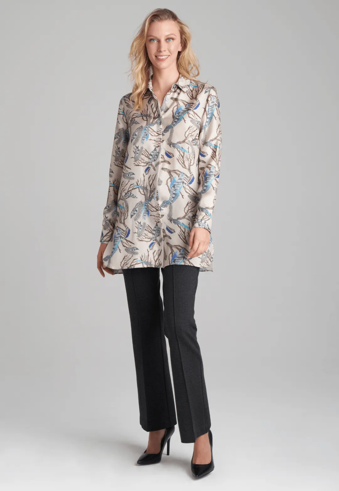 Ala Silk Blouse in Narragansett