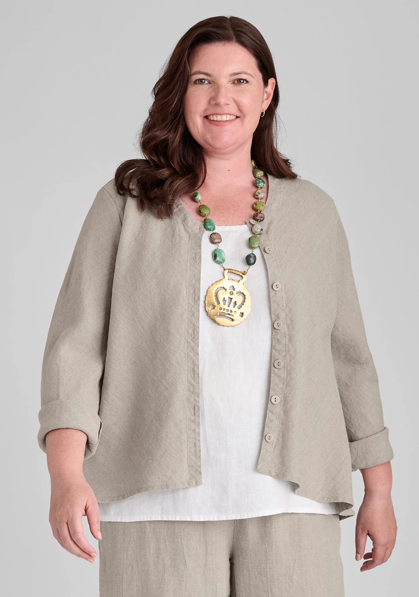 Beneficial Blouse - Linen Cardigan