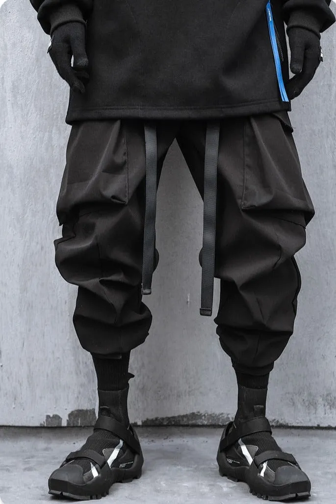 Extended Belt Strap Cargo Pants