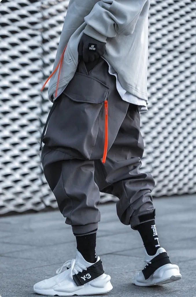 Extended Belt Strap Cargo Pants