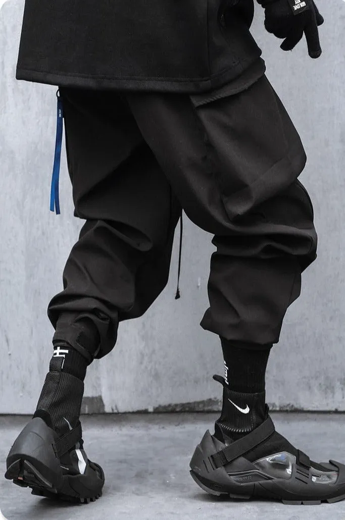 Extended Belt Strap Cargo Pants