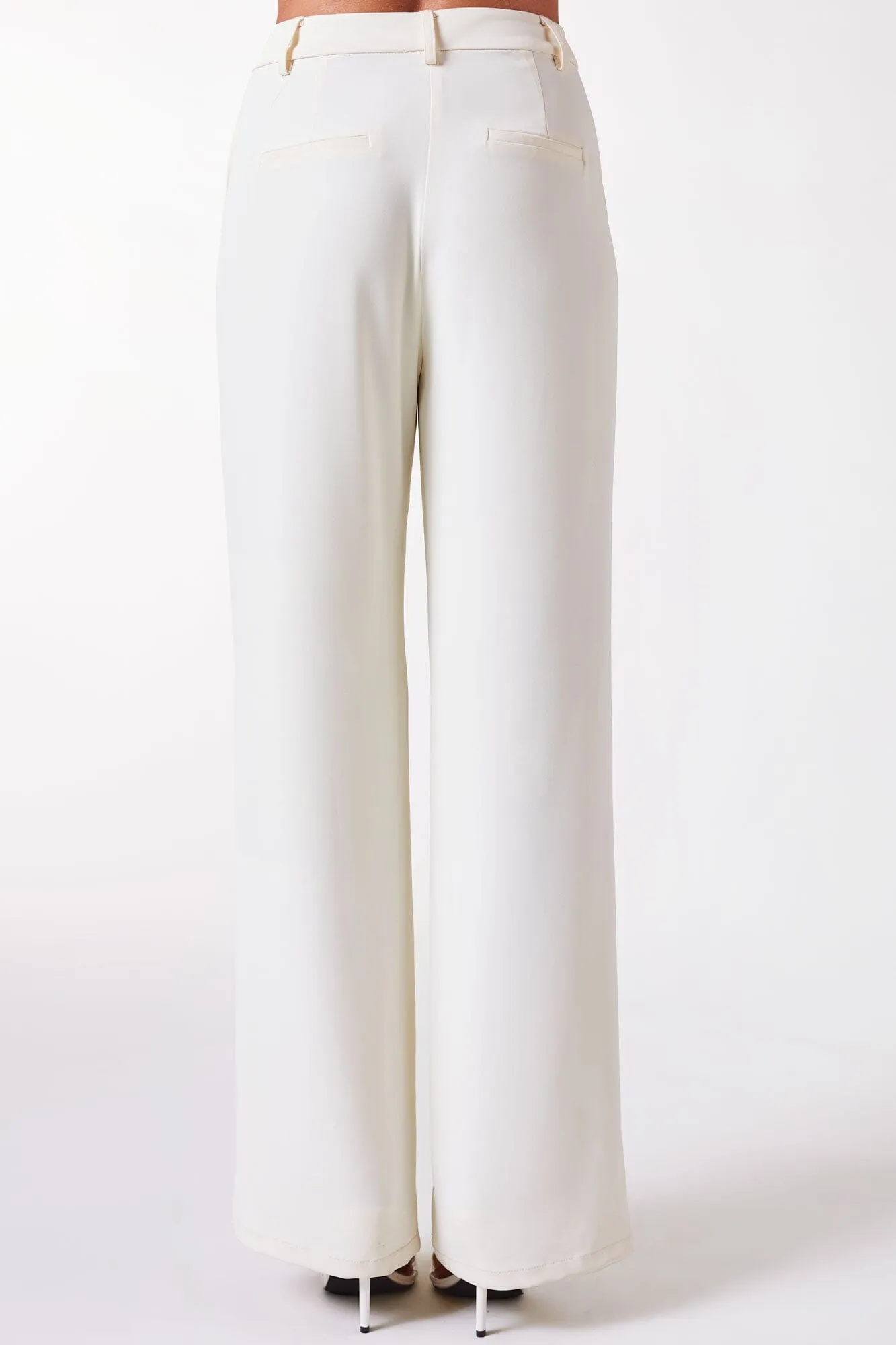 Good Feeling Ivory High Rise Pants