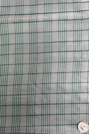 Grey/Green Organza Plaids