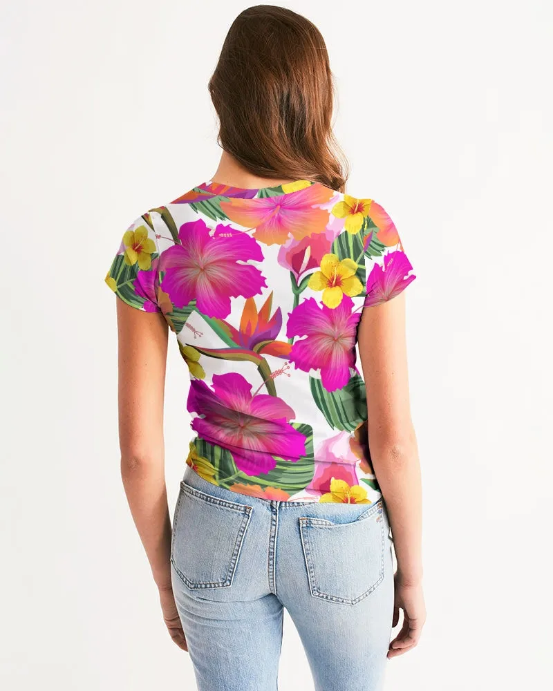 Hibiscus Paradise Floral Women's Tee