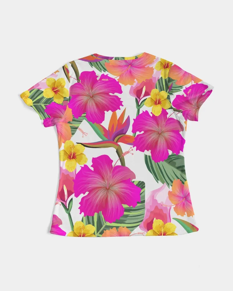 Hibiscus Paradise Floral Women's Tee