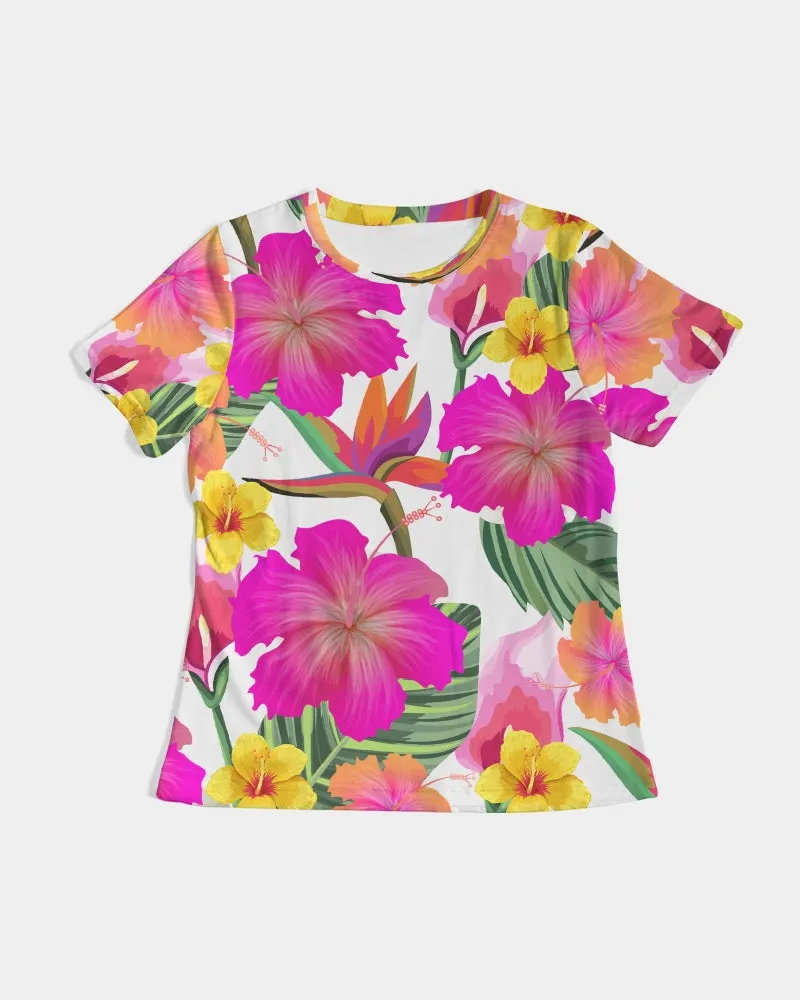 Hibiscus Paradise Floral Women's Tee