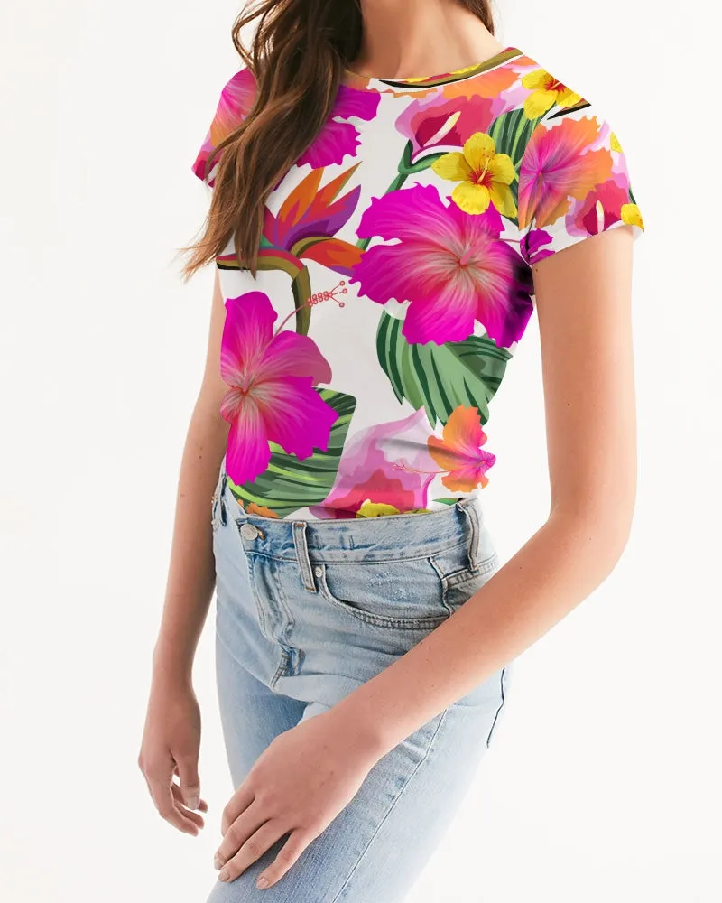 Hibiscus Paradise Floral Women's Tee