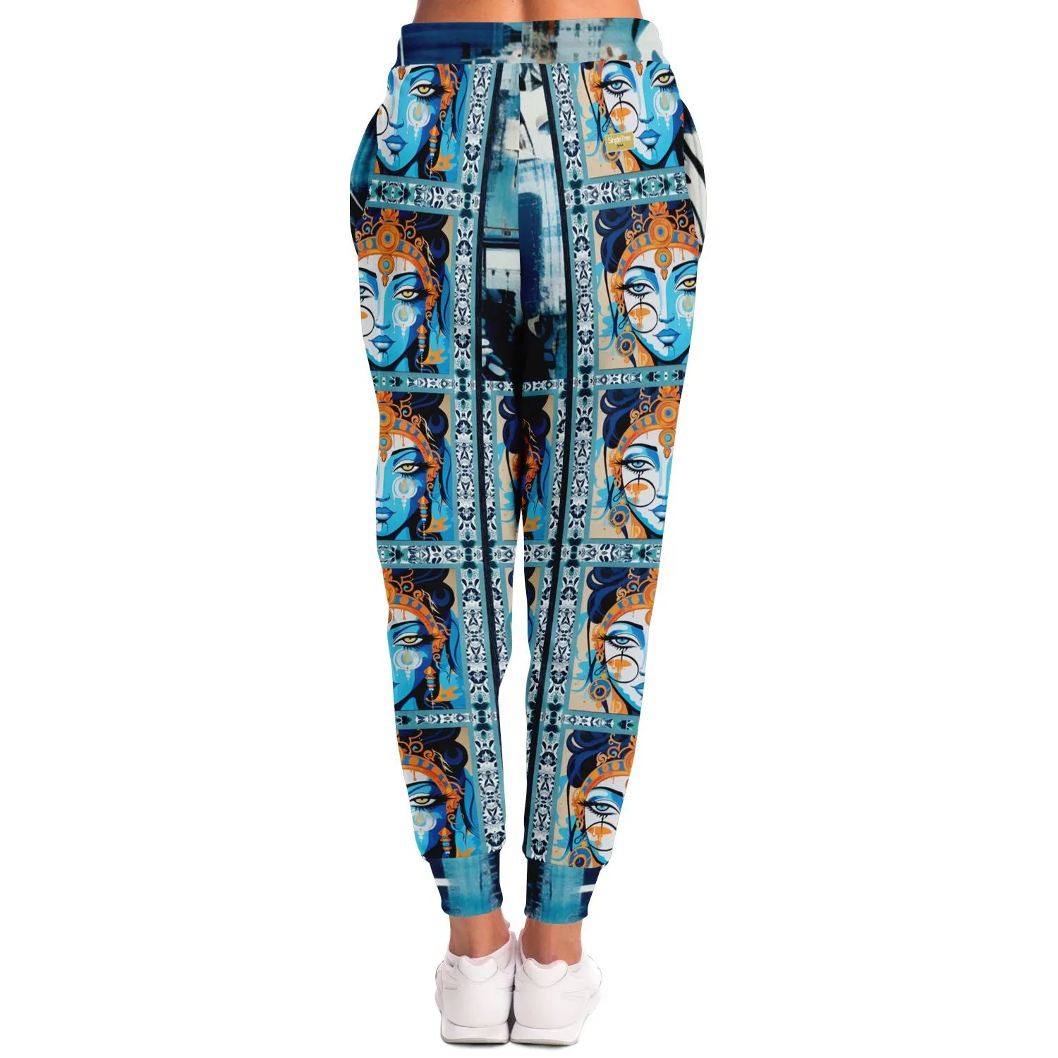 Laxshmi Visage Repeating Floral Pattern Eco-Poly Unisex Joggers