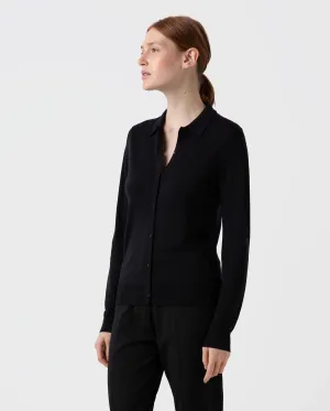 MERINO CARDIGAN / BLACK