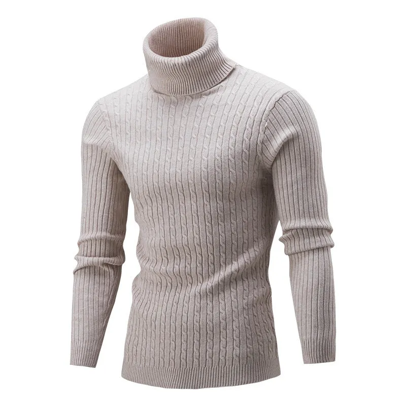 Plus Size Men's Clothing Men's Knitwear Autumn and Winter New High-necked Shirts men Sweaters