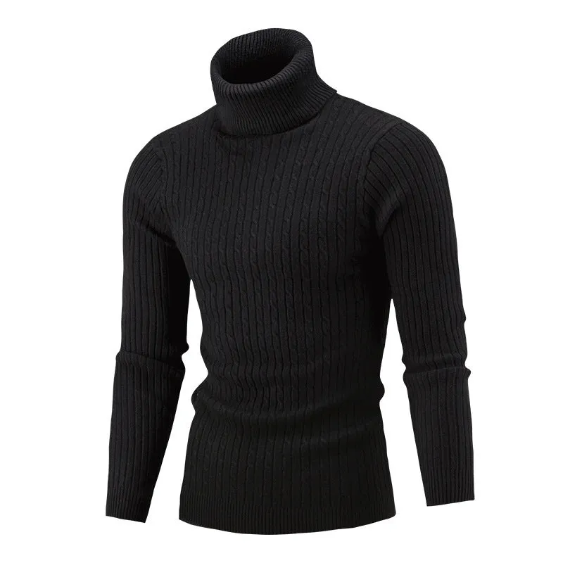 Plus Size Men's Clothing Men's Knitwear Autumn and Winter New High-necked Shirts men Sweaters