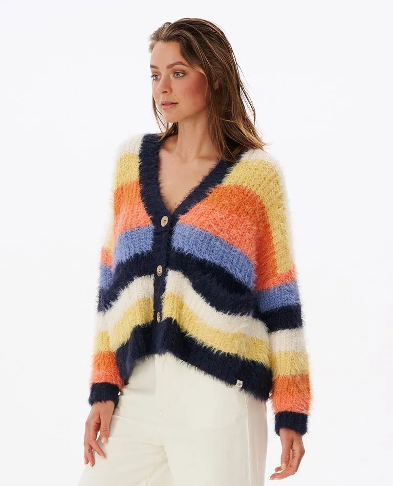 Rip Curl Melting Waves Cardigan Sweater-Multi