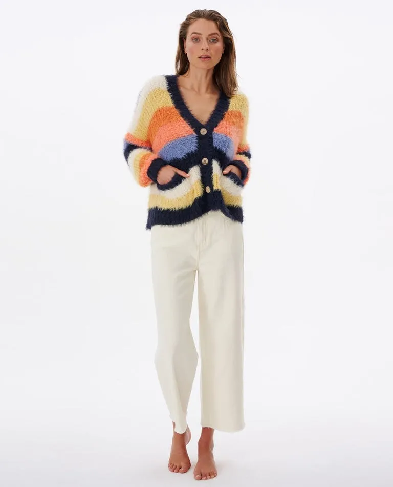 Rip Curl Melting Waves Cardigan Sweater-Multi