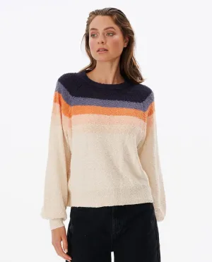 Rip Curl Melting Waves Sweater-Off White