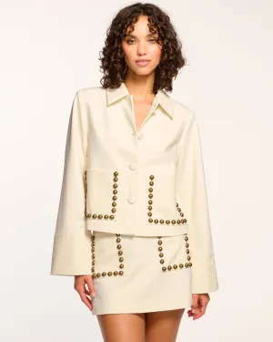 Shoshana Studded Ponte Jacket