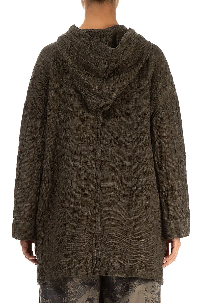 Silver Sage Mélange Linen Hoodie