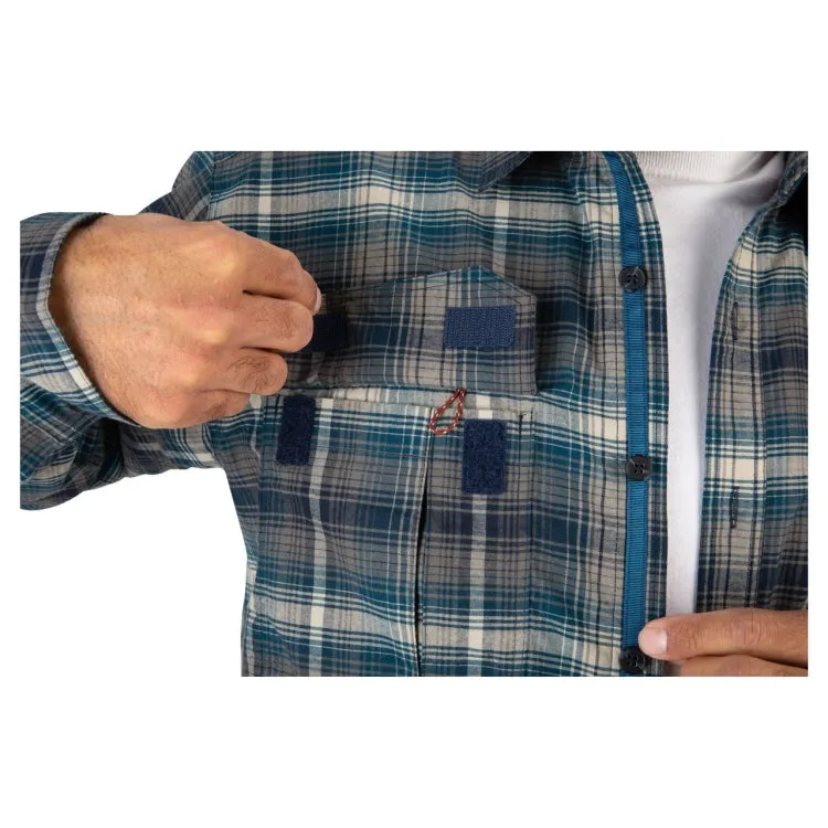 Simms Coldweather LS Shirt - Atlantis Steel Plaid