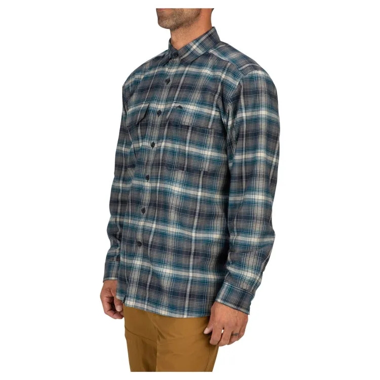 Simms Coldweather LS Shirt - Atlantis Steel Plaid