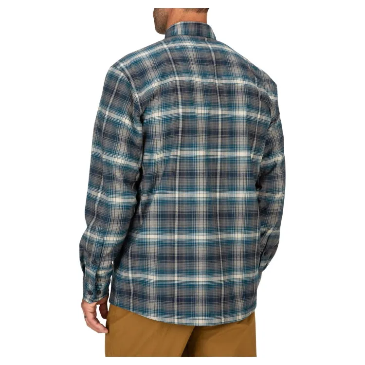 Simms Coldweather LS Shirt - Atlantis Steel Plaid