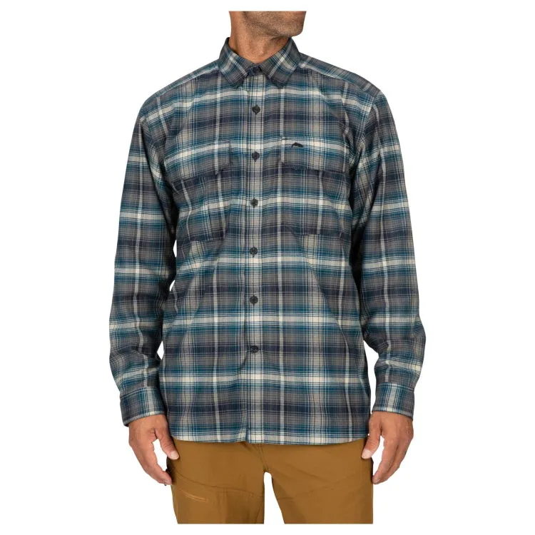 Simms Coldweather LS Shirt - Atlantis Steel Plaid