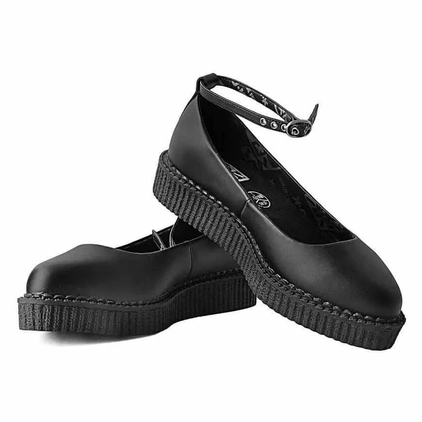 TUK Black Vegan Ballet Creeper A9729