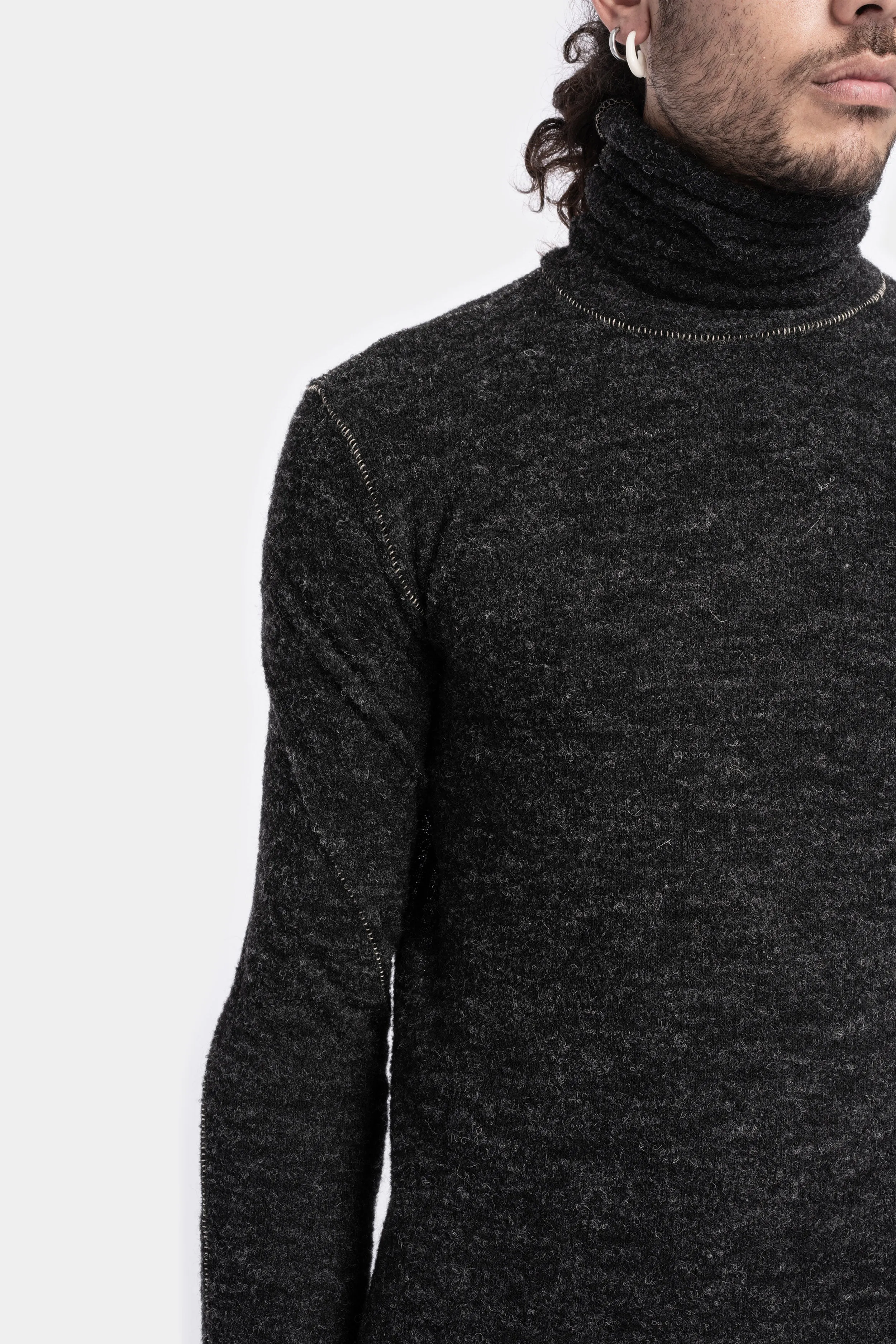 Turtleneck knit sweater