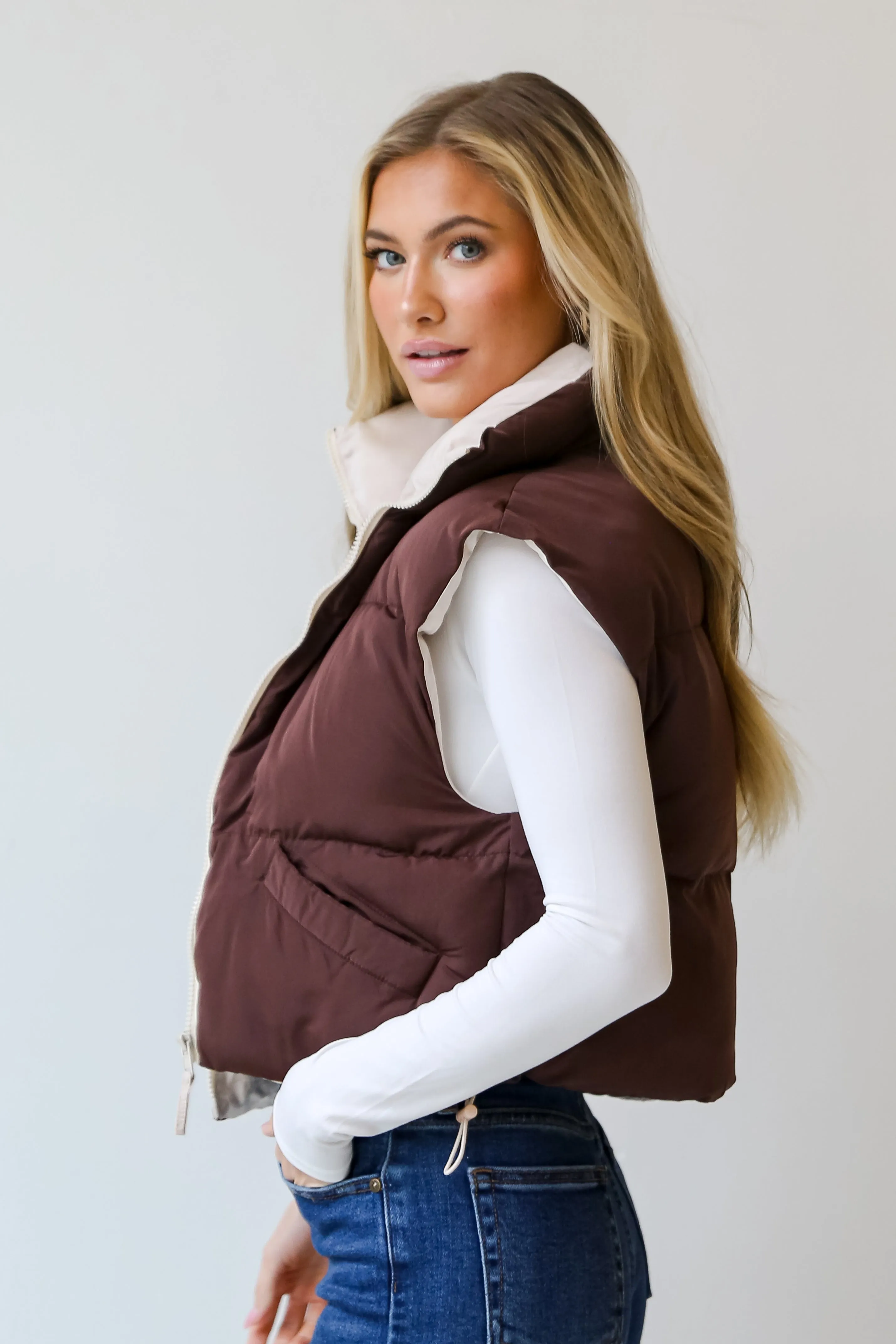 You'll See Brown Puffer Vest - DOORBUSTER