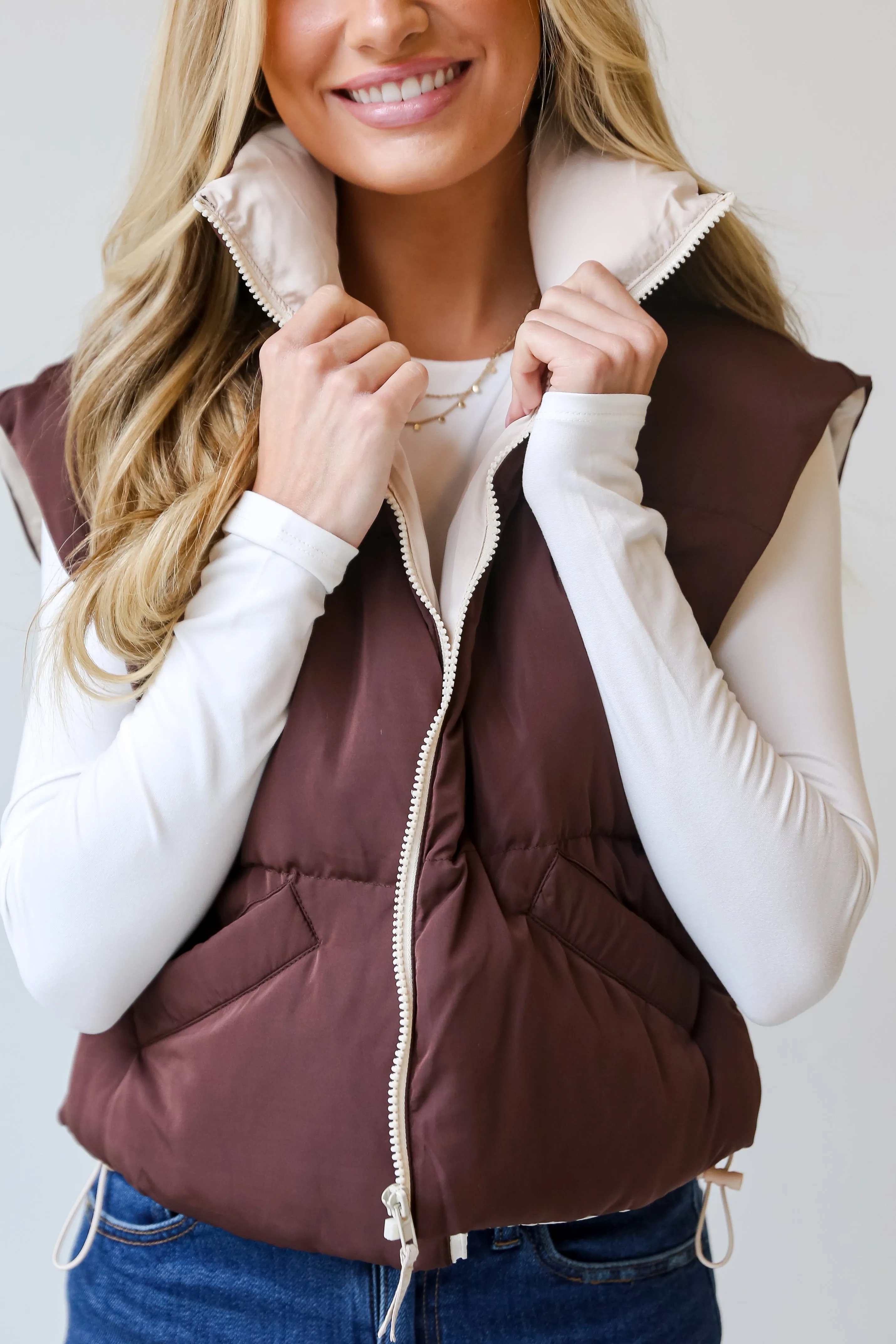 You'll See Brown Puffer Vest - DOORBUSTER