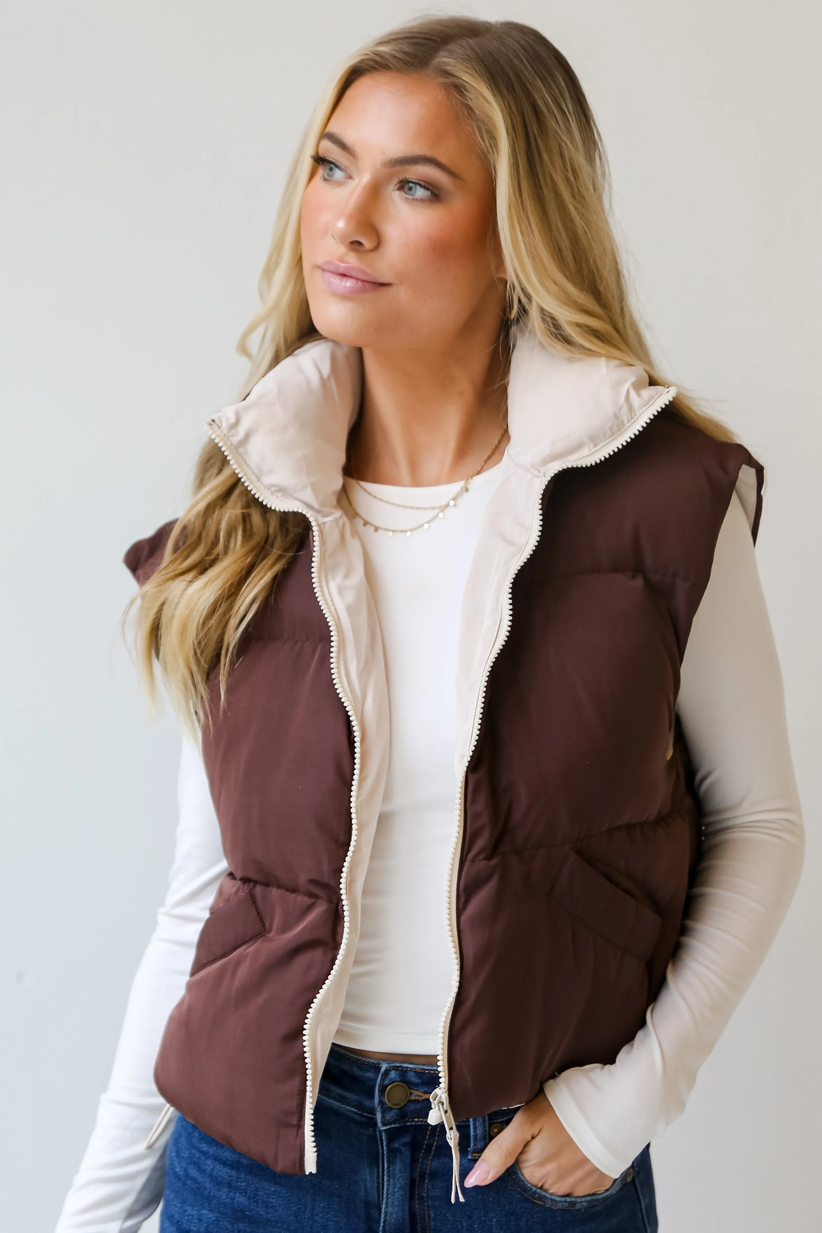 You'll See Brown Puffer Vest - DOORBUSTER