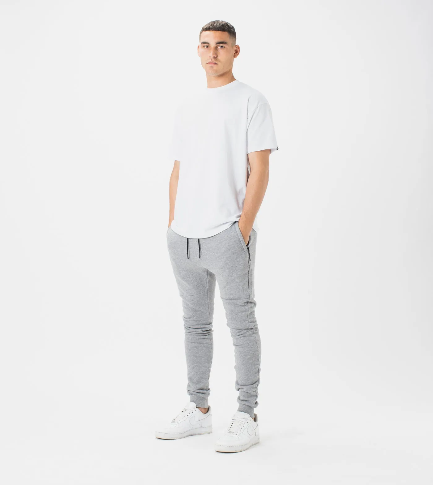 Zanerobe Sureshot Fleece Jogger Dk Grey Marle 711-ORC